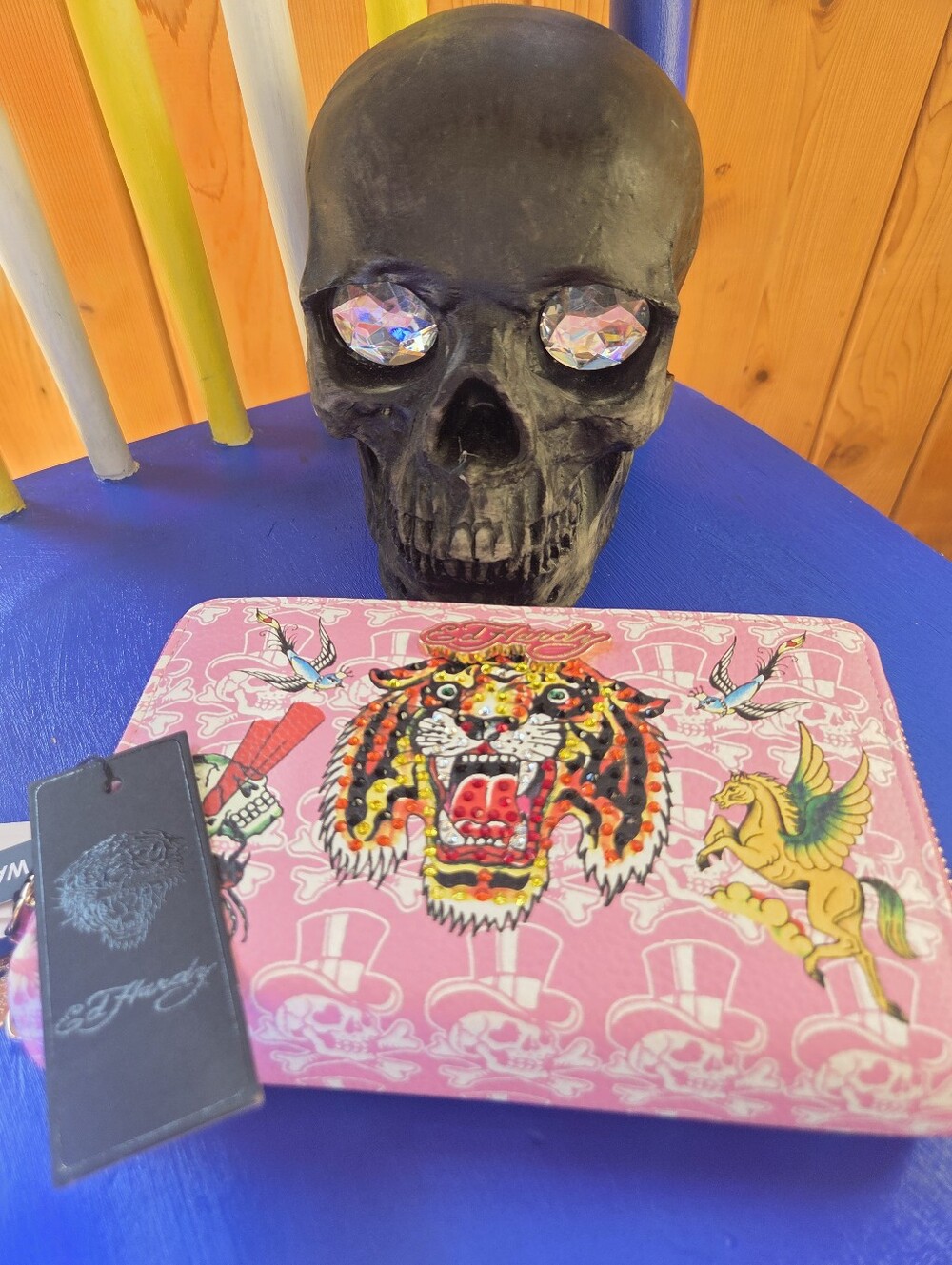 Ed Hardy Pink Tiger Wristlet Wallet NWT